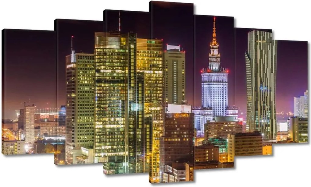 Festmények 140x80 Város éjszaka