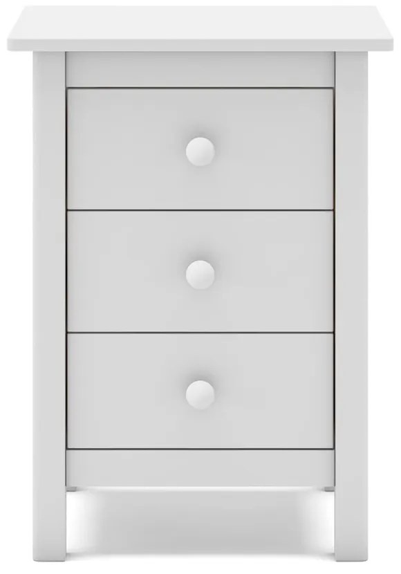 Fehér borovi fenyő gyerek éjjeliszekrény Max – Marckeric