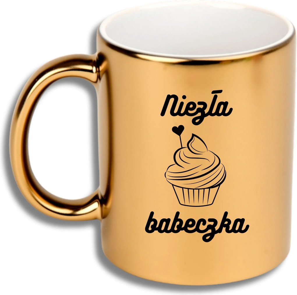 Arany Bögre Ajándék Különböző Alkalmakra Ajándék Szép Muffin