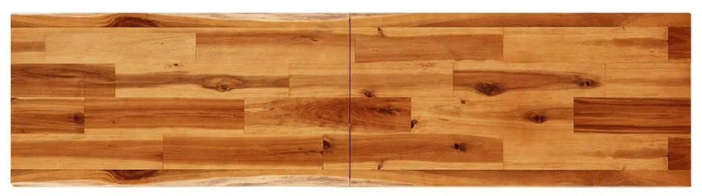 tömör akácfa konzolasztal természetes éllel 140 x 40 x 80 cm