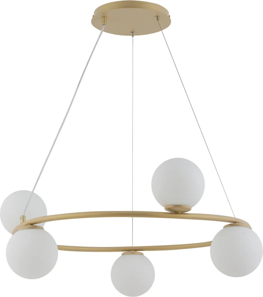 SIGMA LIGHTING 33381 GAMA Modern Függesztett Lámpa Fehér, Arany G9 IP20