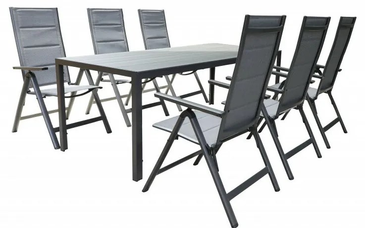 Haggen kerti asztal, 150 x 90 x 74 cm, alumínium