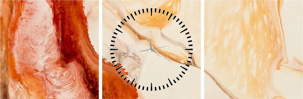 Kép - Absztrakt festészet (órával) (90x30 cm)