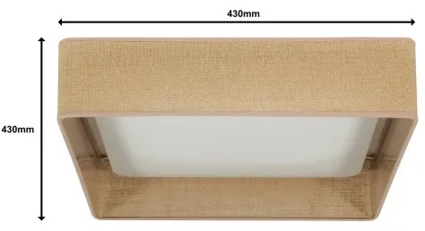 Brilagi - LED dimmelhető lámpatest VELVET SQUARE LED/24W/230V + távirányító barna