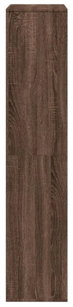 barna tölgy színű szerelt fa térelválasztó 100 x 33 x 156,5 cm