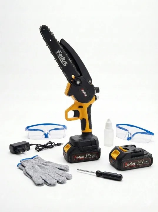 Akkumulátoros Láncfűrész 8 Inch Ágfűrész 2 x 68V 5.0Ah