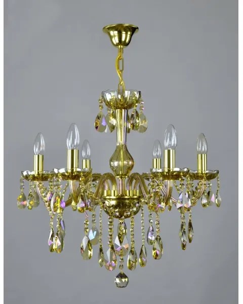 Wranovsky JWZ167061100 - Kristály csillár láncon CLARIT 6xE14/40W/230V