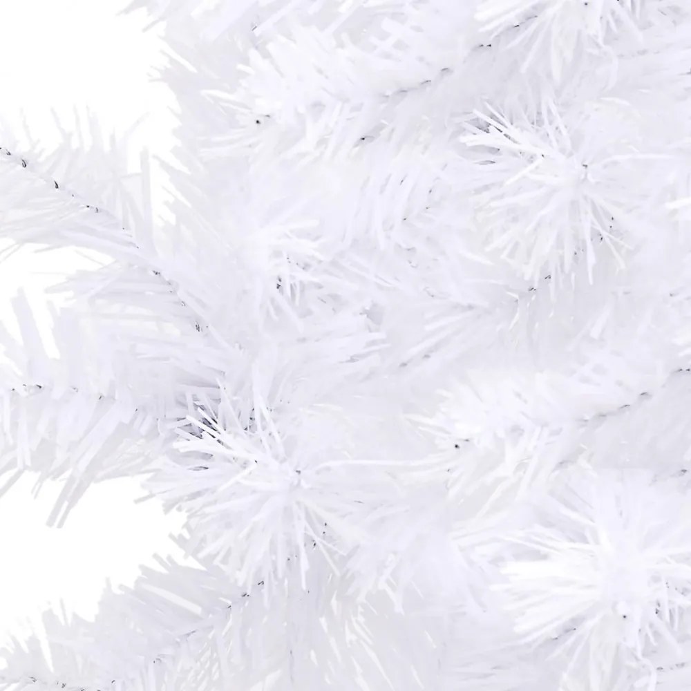 fehér PVC sarok műkarácsonyfa 240 cm