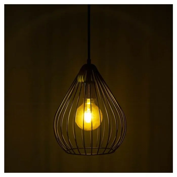 Fekete függőlámpa fém búrával ø 24 cm Fasah – Opviq lights