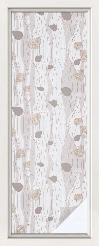 Öntapadós Ablakfólia Adatvédelem Elegáns levelek 50x146