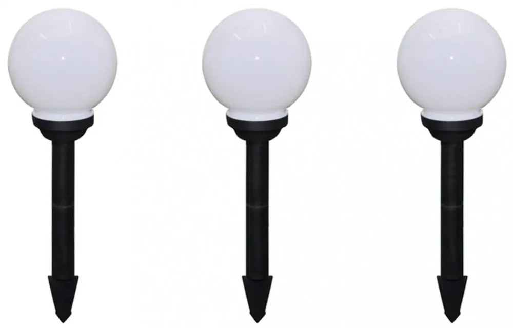 6 db kültéri gyalogjáró LED-lámpa cölöppel 20 cm