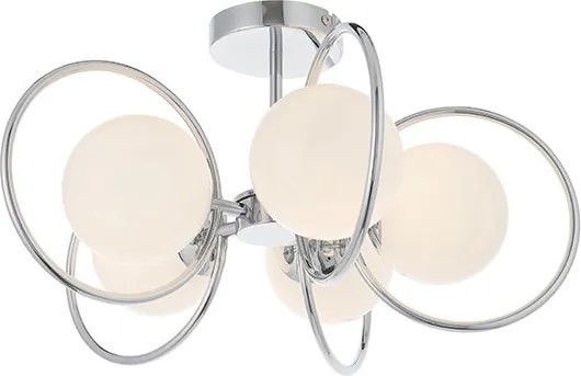ENDON 93903 ORB Modern Mennyezeti Lámpa Króm, Opál G9 IP20