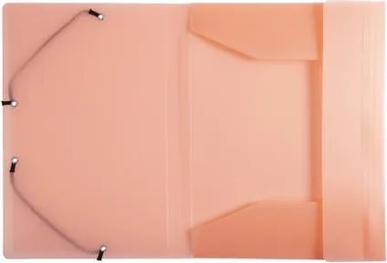 Gumis mappa, PP, A4, EXACOMPTA Chromaline Pastel, korall (EX55177E)