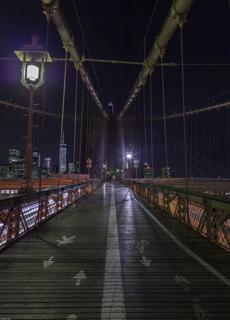 Poszter 39,5x55cm Brooklyn híd New Yorkban, Assaf Frank