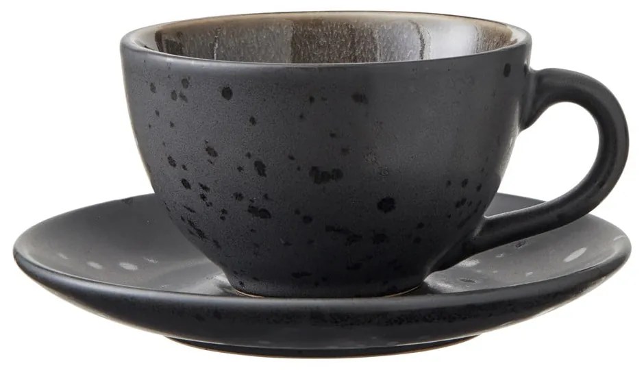 Fekete agyagkerámia csésze szett 4 db-os 240 ml Black/Mix – Bitz