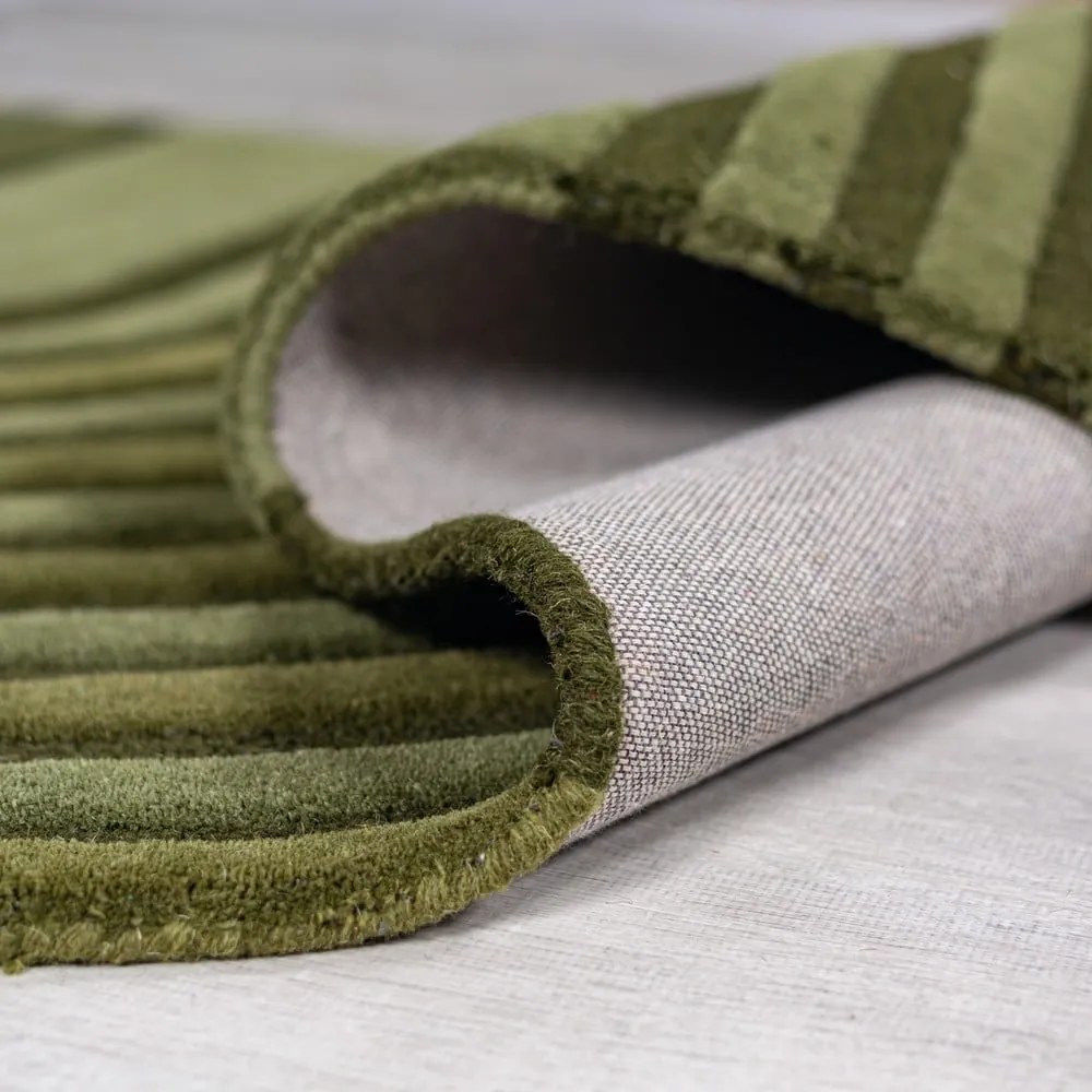 Zöld kézi szövésű gyapjú szőnyeg 150x240 cm Conway Retro – Flair Rugs