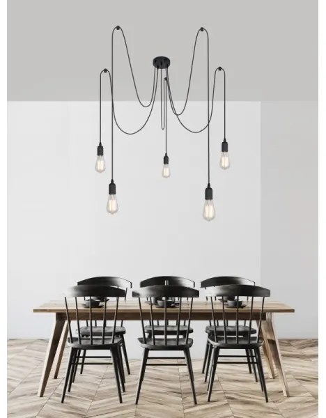 Globo A110-5 - Függeszték MARACANA 5xE27/60W/230V