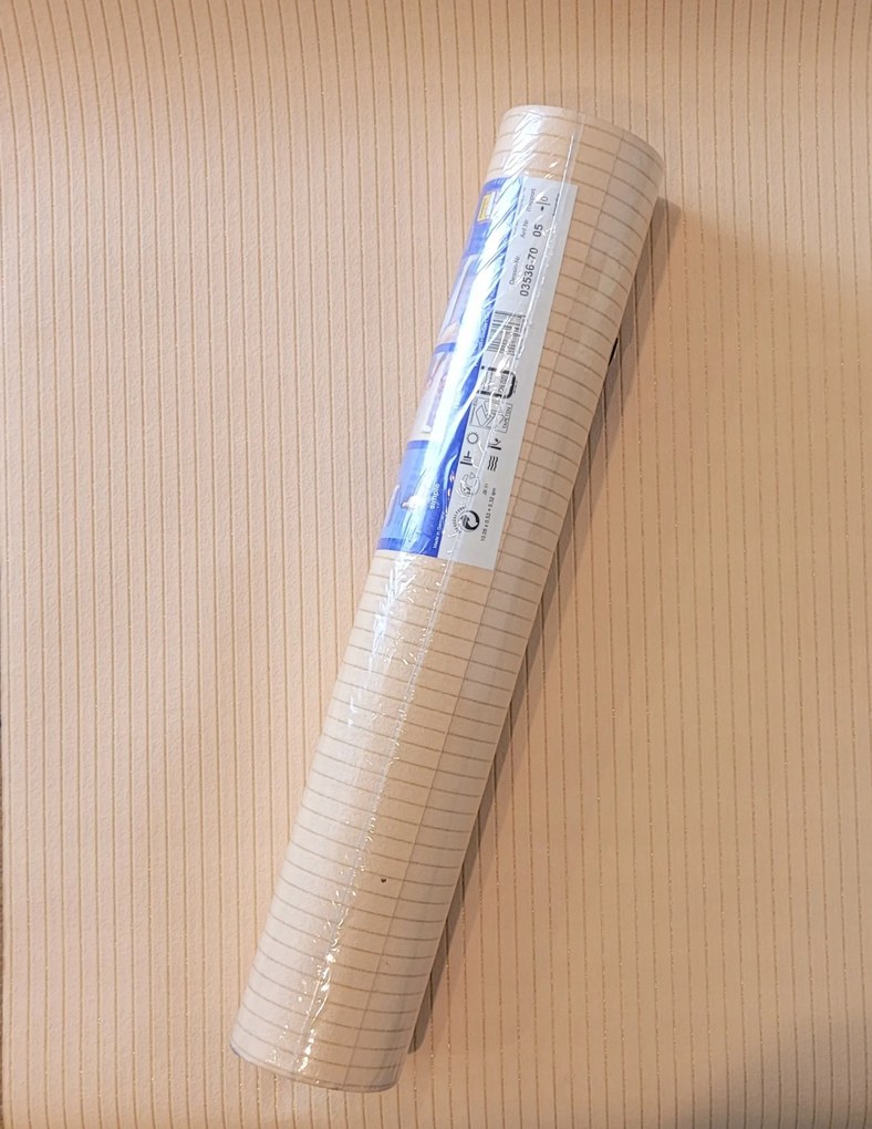 Fali tapéta, arany csíkok, sárgabarack háttér, 3536-70