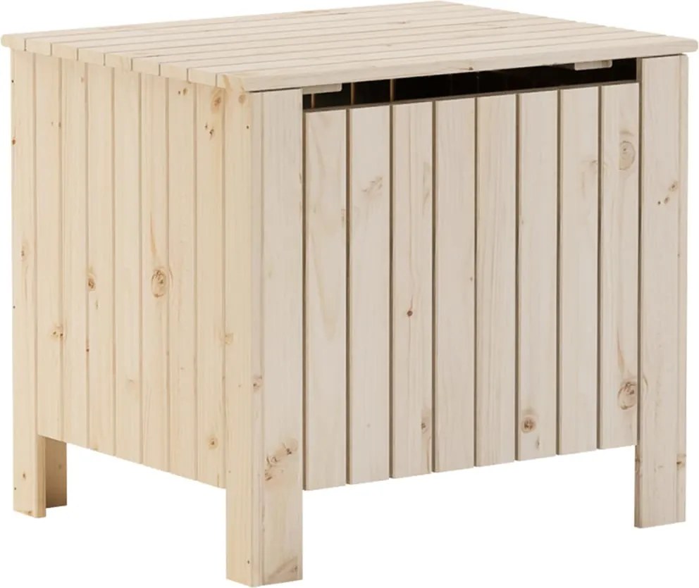 vidaXL RANA tömör fenyőfa tárolóláda fedéllel 60 x 49 x 54 cm