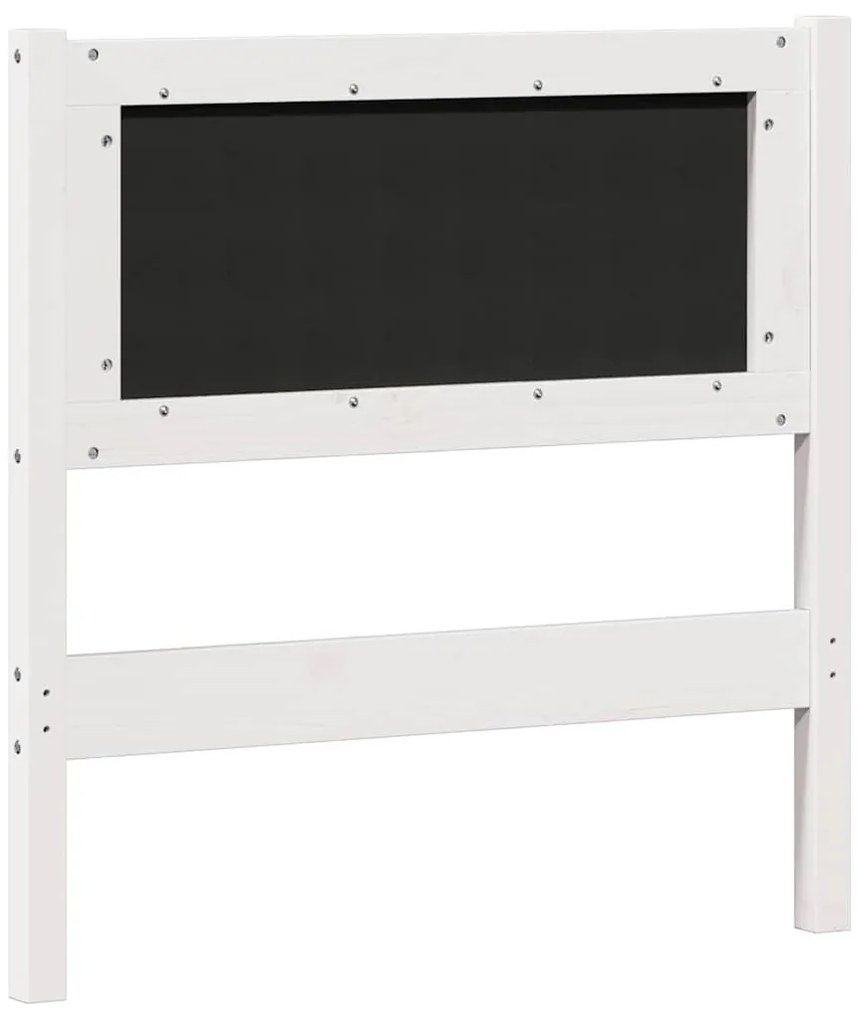 Fejtámla Egyéb Fehér és világosszürke 80 cm Tömör fenyőfa