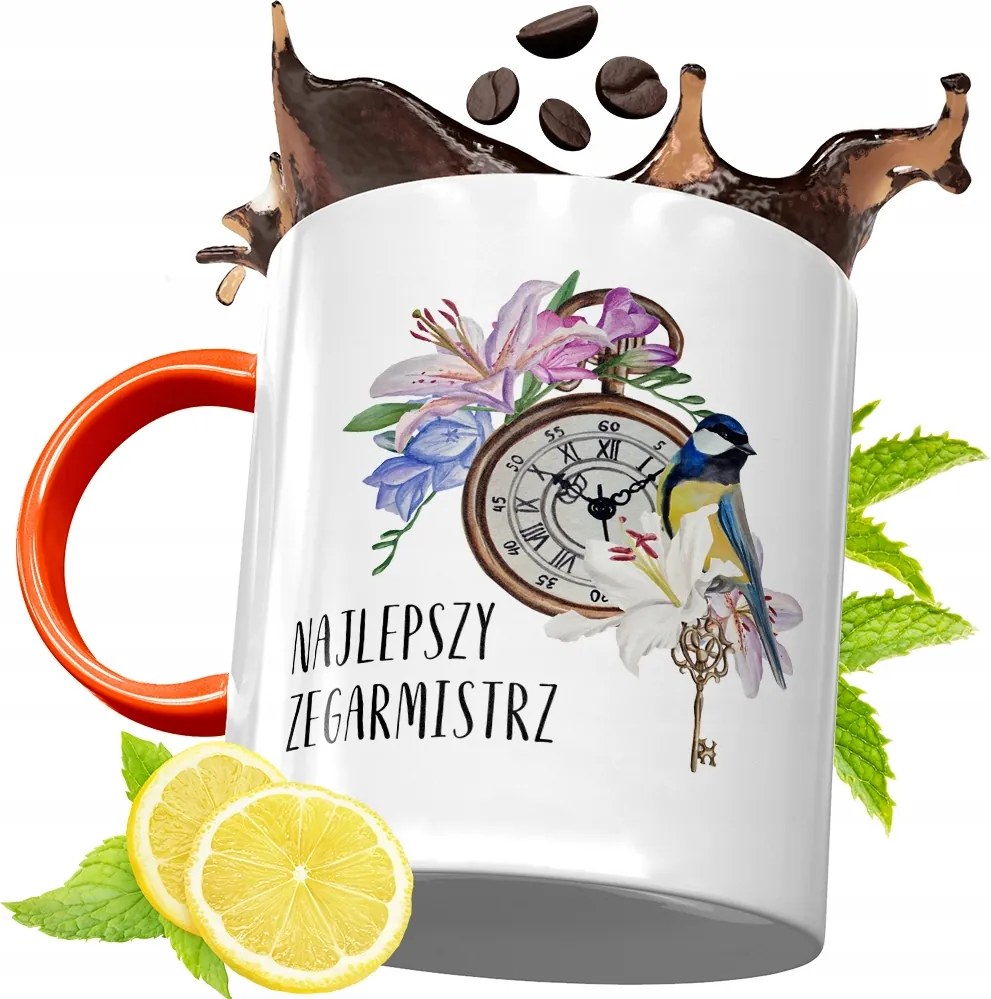 Narancssárga Bögre Óramesternek Ajándék fényképes nyomtatással