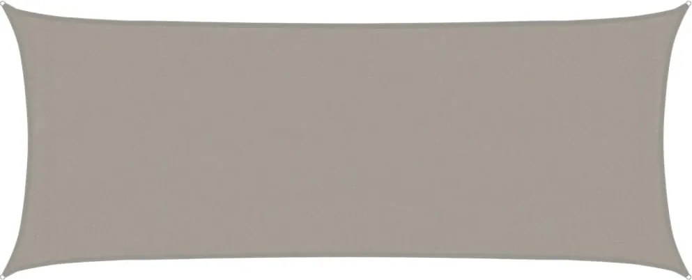 vidaXL világosszürke négyszögletű HDPE napvitorla 160 g/m² 2x5 m