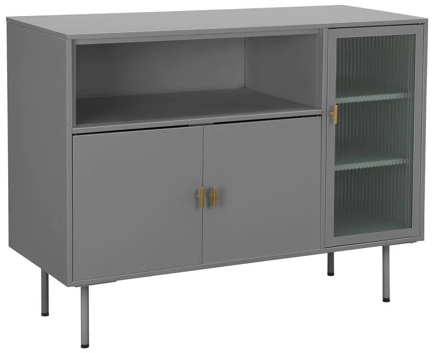 Szürke fém tálalószekrény 104x80 cm Rosalie – Støraa