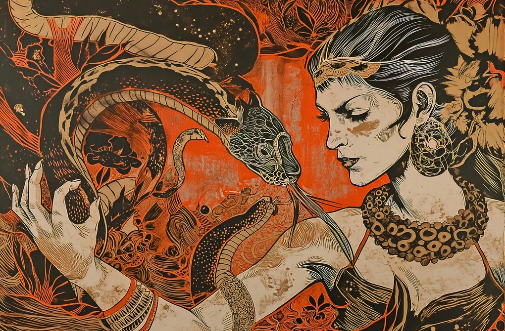 Poszter 86,4x56,8cm Beszélgetés a kígyóval