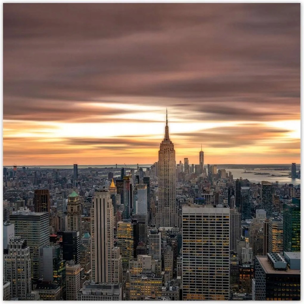 Poszterek 100x100 New York felülnézet