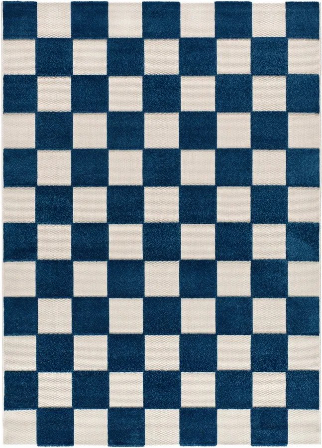 Kék-krémszínű kültéri-beltéri szőnyeg 160x230 cm Cuadros – Universal