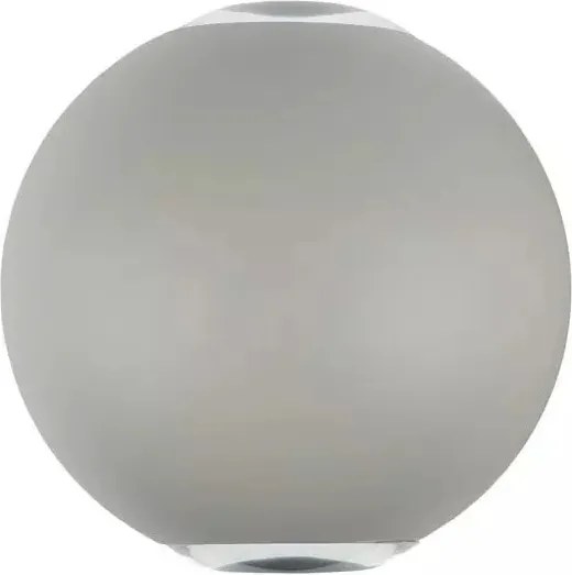 Kültéri LED-es kerti fali lámpa szürke kerek gömb 3000K V-tac
