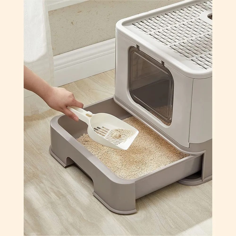 Összecsukható macska WC kihúzható tálcával Feandrea