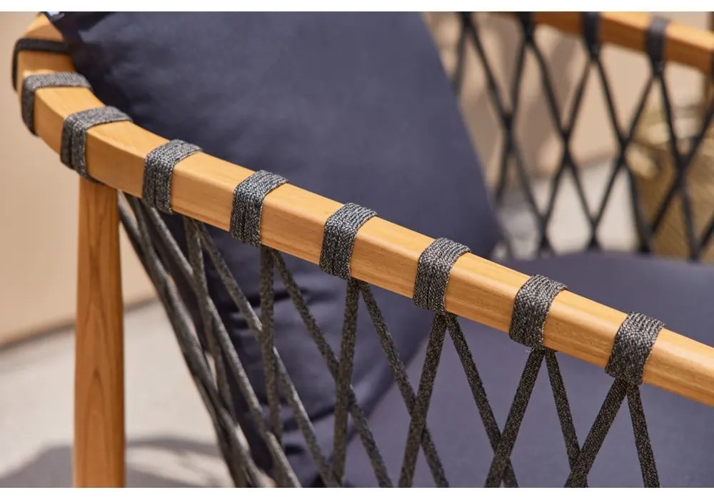 Natúr színű tömörfa kerti fotel Bora Bora – Hartman