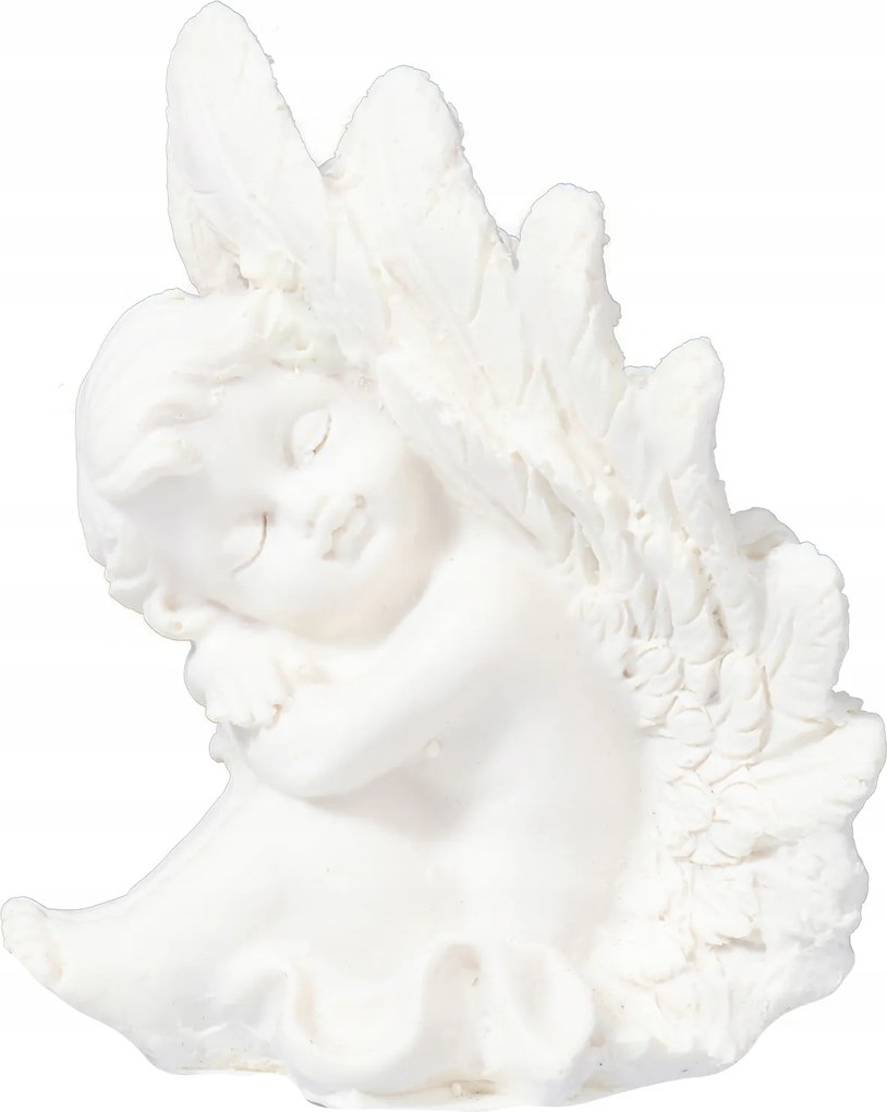 Angyal Fehér Szárnyakkal 10cm dekoráció