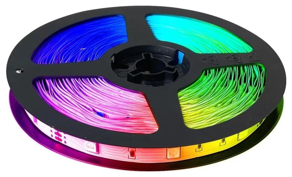 LED RGB fényerőszabályozható szalag LED/25,2W/230V 15 m + távirányító