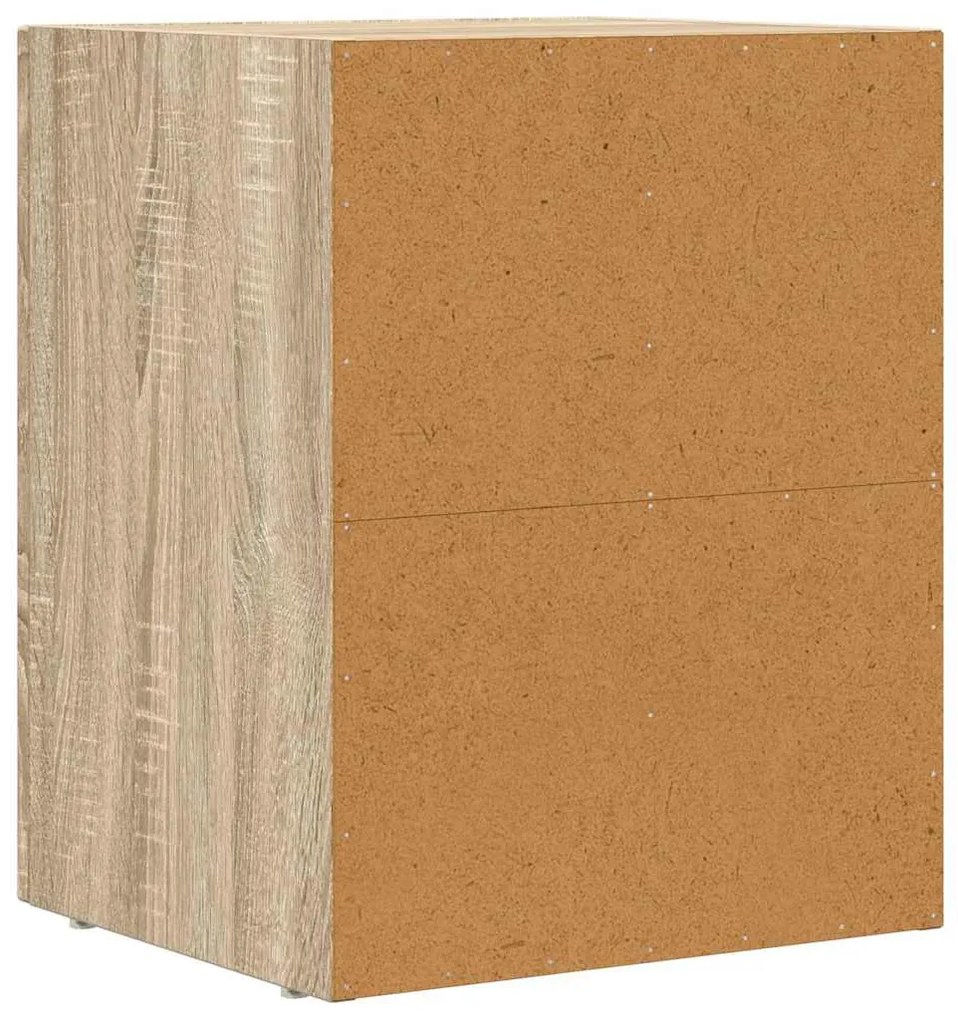 Éjjeli asztal 2 pcs Sonoma tölgy 40 x 35 x 50 cm Faanyag