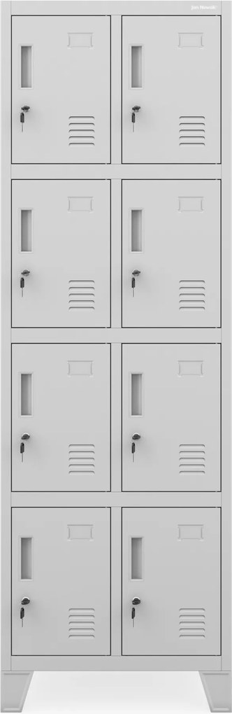 Dupla BHP szociális szekrény szürke: ROBERT 2 Plus