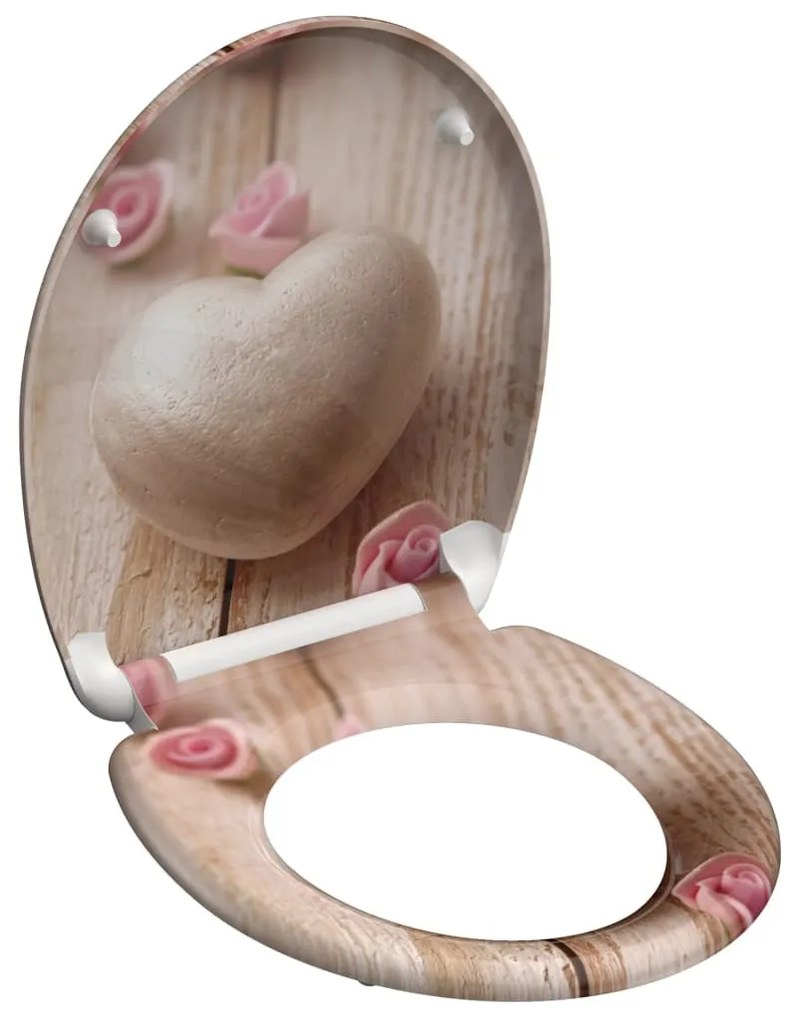 SCHÜTTE ROMANTIC duroplast WC-ülőke lágyan záródó gyorskioldással