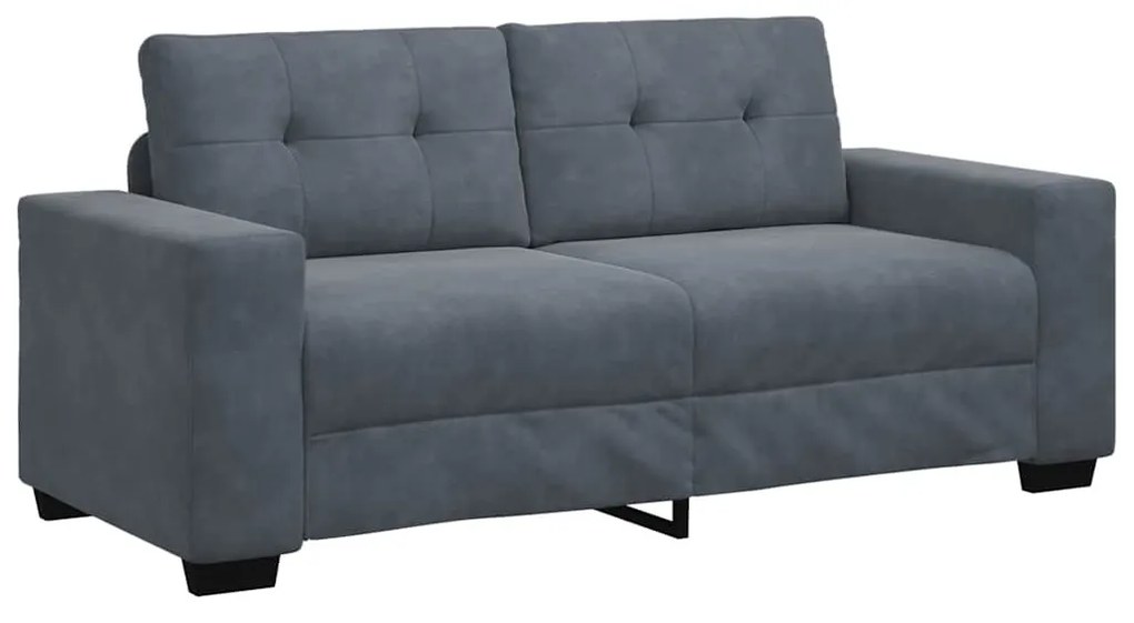 sötétszürke bársony loveseat kanapé 140 cm