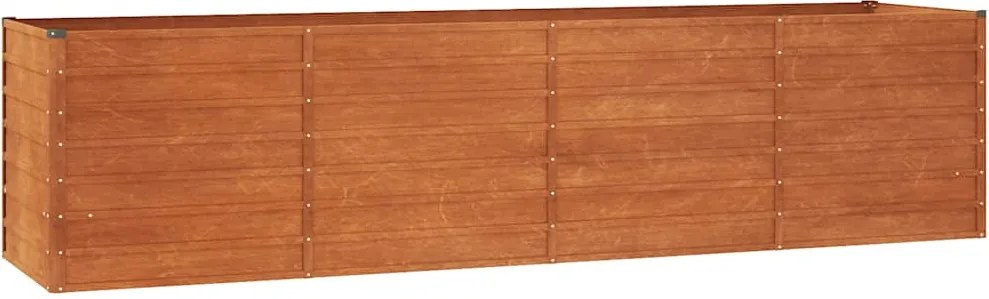 vidaXL rozsda színű corten acél kerti magaságyás 320 x 80 x 77 cm