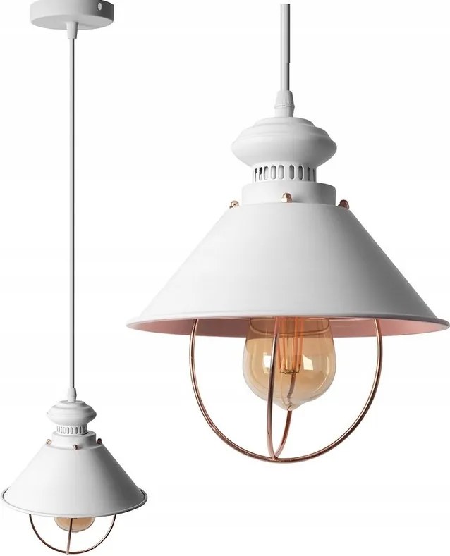 Függő Mennyezeti Lámpa Loft Linz White Fehér Modern Nappali