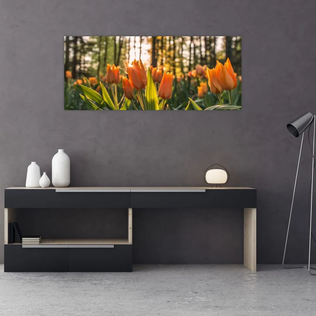 Kép - tulipánok (120x50 cm)