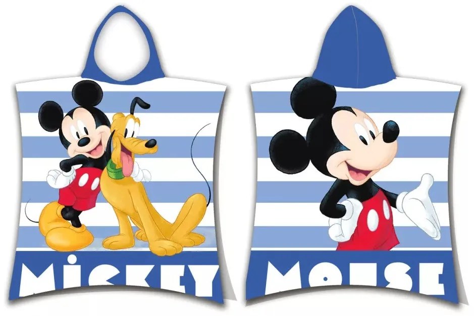 Disney Mickey Stripe strand törölköző poncsó 50x115cm