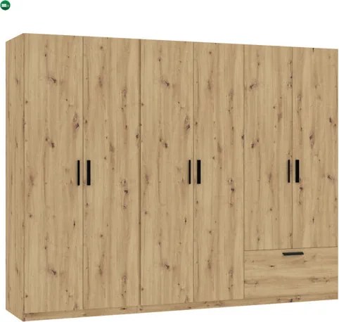 LITA WARDROBE 6D1S ARTISAN OAK