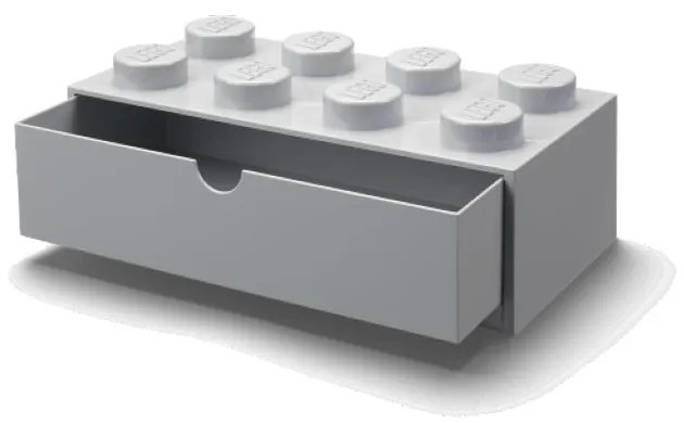 Brick szürke fiókos doboz, 31,6 x 11,3 cm - LEGO®