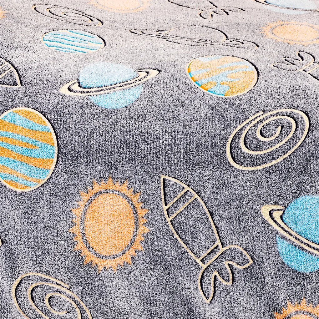 4Home Planetarium flanel világító ágyneműhuzat, 140 x 200 cm, 70 x 90 cm