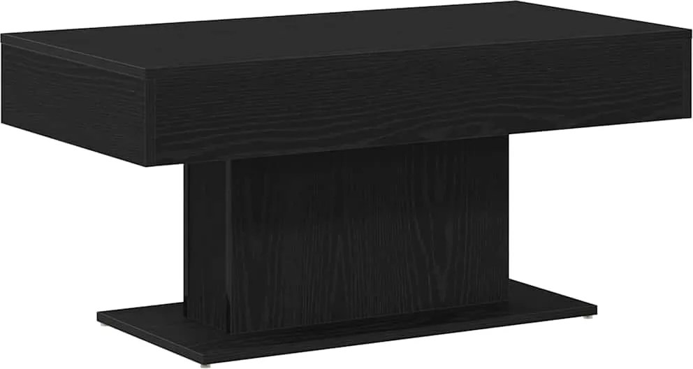 vidaXL Dohányzóasztal Fekete tölgy 96 x 50 x 45 cm Faanyag