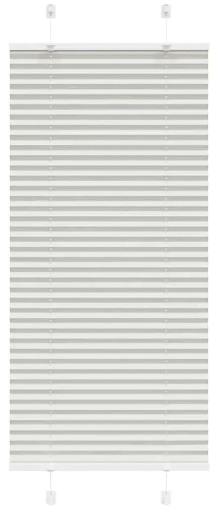 pliszírozott redőny világosszürke 55x100 cm szövetszélesség