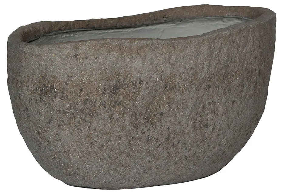Pottery Pots Virágcserép Mt. Hunter, szürke diorit, többféle méretben - Fazekas edények méret: S - 60 x 34 x 29 cm