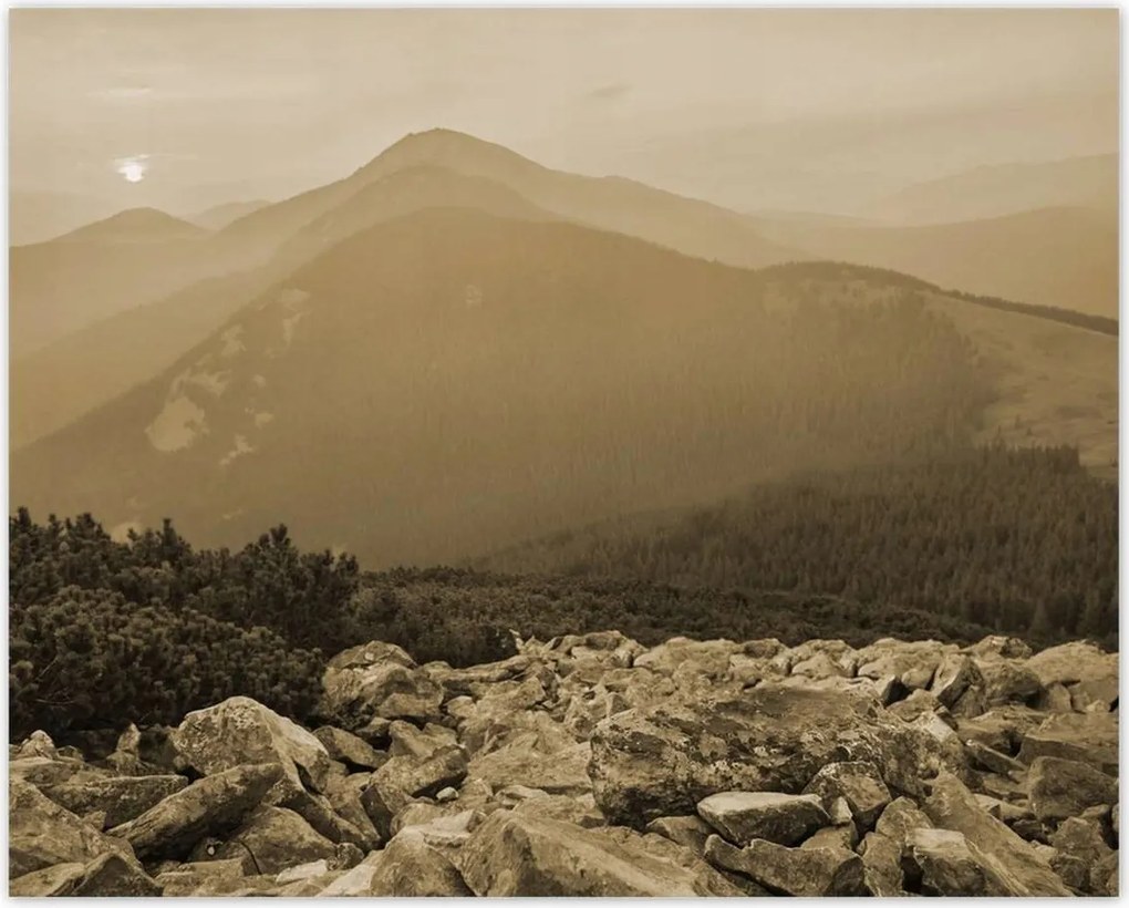 Poszterek 50x40 Hegyi táj Tájkép